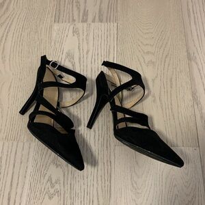 Size 9 Chinese Laundry Black Suede Heels